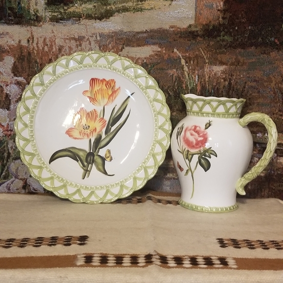 Platter and pitcher set - Picture 5 of 7